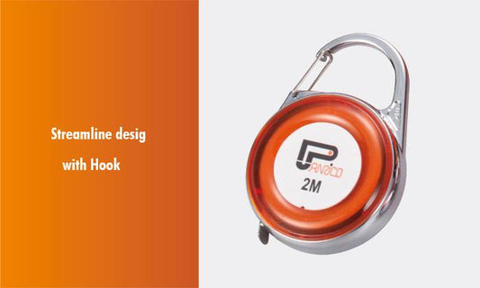 2M Mini Colorful Tape Measure with Hook