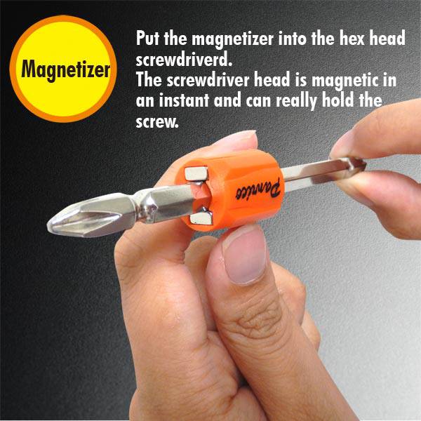 Magnetize& Demagnetize Magnetic Screwdriver Bit Drive Holder