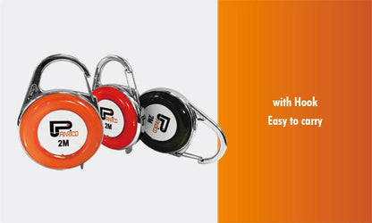 2M Mini Colorful Tape Measure with Hook