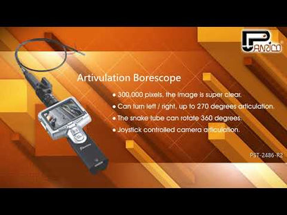 PST-2486 Portable Industrial Endoscope Waterproof Borescope Inspection Camera