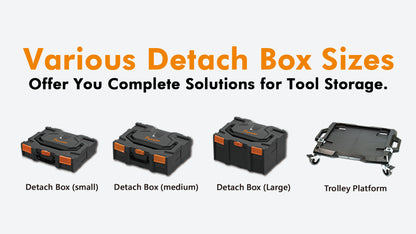 Portable Tool Organizer Storage Box Stacking Tool Box